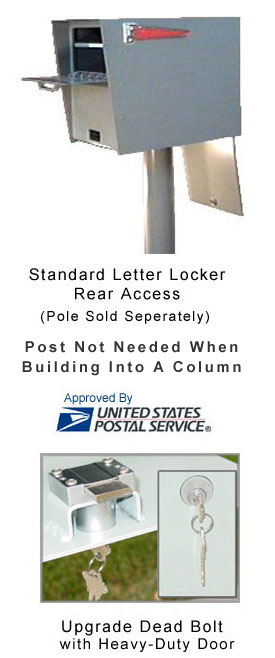 Locking Letter Locker<BR>Rear Access